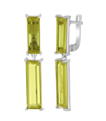 Серебряные серьги с диаспором ‒ Mirserebra925.ru