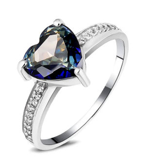 Серебряное кольцо с мистик кварцем ‒ Mirserebra925.ru