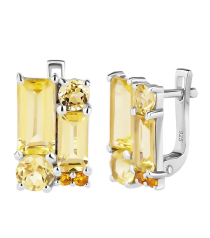 Серебряные серьги с диаспором ‒ Mirserebra925.ru