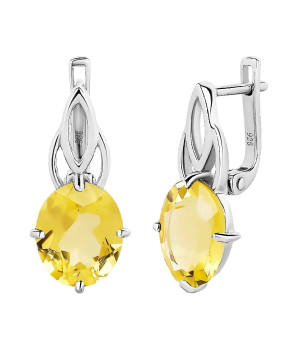 Серебряные серьги с диаспором ‒ Mirserebra925.ru