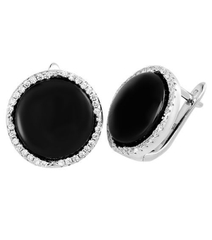 Серьги из керамики с серебром ‒ Mirserebra925.ru