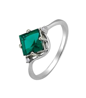 Серебряное кольцо с аквамарином ‒ Mirserebra925.ru