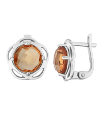 Серебряные серьги с султанитом ‒ Mirserebra925.ru