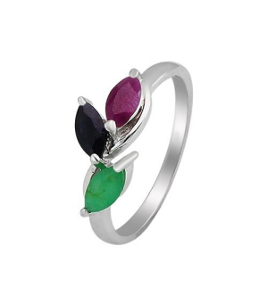 Серебряное кольцо микс камней – Mirserebra925.ru