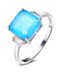 Серебряное кольцо с турмалином ‒ Mirserebra925.ru