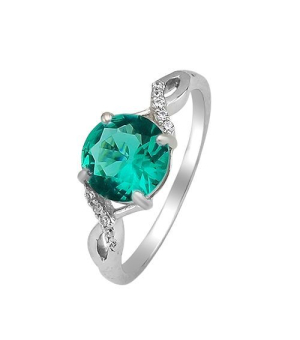 Серебряное кольцо с аквамарином ‒ Mirserebra925.ru