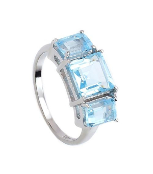 Серебряное кольцо с топазом ‒ Mirserebra925.ru