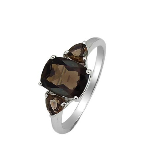 Серебряное кольцо с раухтопазом – Mirserebra925.ru