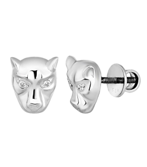 Серебряные серьги с цирконом ‒ Mirserebra925.ru