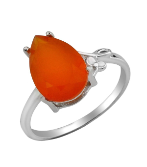 Серебряное кольцо с сердоликом ‒ Mirserebra925.ru