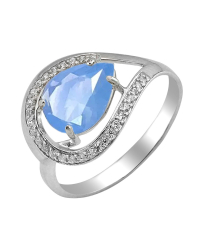 Серебряное кольцо с лунным камнем – Mirserebra925.ru