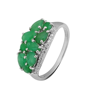 Серебряное кольцо с изумрудом – Mirserebra925.ru
