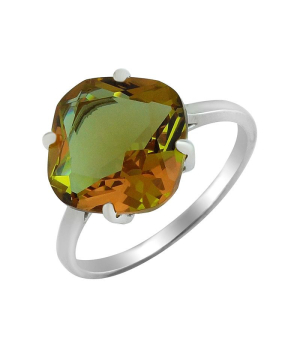 Серебряное кольцо с султанитом ‒ Mirserebra925.ru