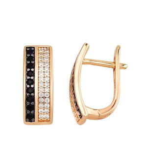 Серебряные серьги с цирконом ‒ Mirserebra925.ru