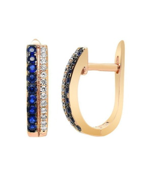 Серебряные серьги с цирконом ‒ Mirserebra925.ru