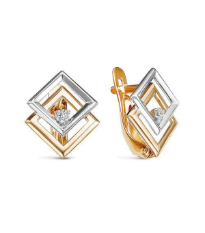 Серебряные серьги с цирконом ‒ Mirserebra925.ru