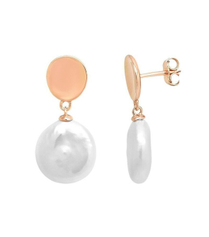 Серебряные серьги с жемчугом ‒ Mirserebra925.ru