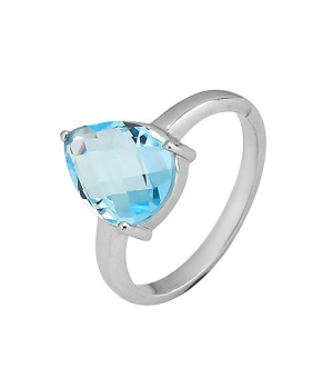 Серебряное кольцо с топазом ‒ Mirserebra925.ru