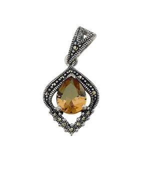 Серебряная подвеска с марказитом ‒ Mirserebra925.ru