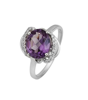 Серебряное кольцо с александритом ‒ Mirserebra925.ru