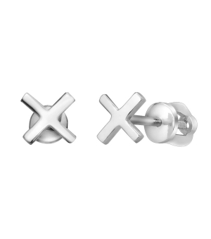 Серебряные серьги без вставок ‒ Mirserebra925.ru
