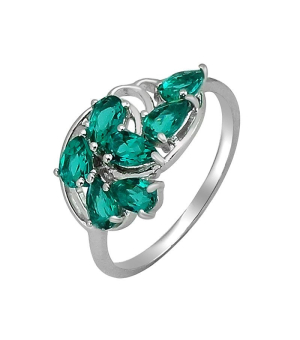 Серебряное кольцо с аквамарином ‒ Mirserebra925.ru