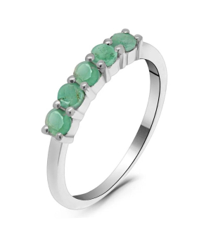 Серебряное кольцо с изумрудом – Mirserebra925.ru