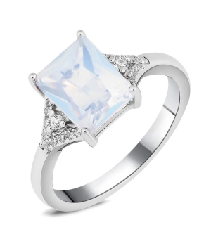 Серебряное кольцо с лунным камнем – Mirserebra925.ru