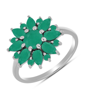 Серебряное кольцо с изумрудом – Mirserebra925.ru