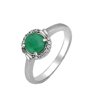 Серебряное кольцо с изумрудом – Mirserebra925.ru