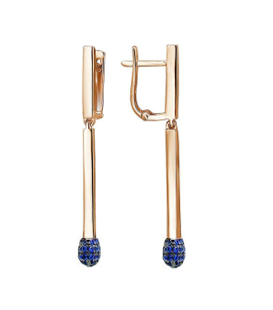 Серебряные серьги с цирконом ‒ Mirserebra925.ru