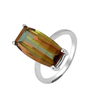 Серебряное кольцо с султанитом ‒ Mirserebra925.ru