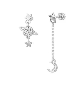 Серебряные серьги с цирконом ‒ Mirserebra925.ru