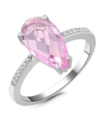 Серебряное кольцо с морганитом – Mirserebra925.ru