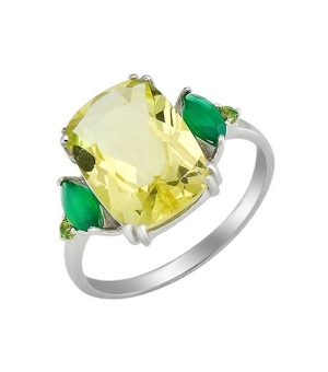 Серебряное кольцо микс камней – Mirserebra925.ru