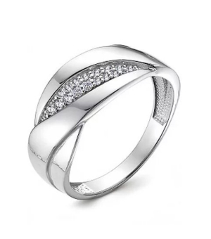 Серебряное кольцо с цирконом ‒ Mirserebra925.ru