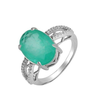 Серебряное кольцо с турмалином ‒ Mirserebra925.ru