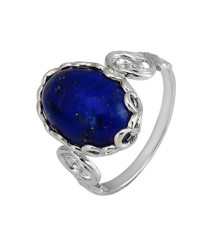 Серебряное кольцо с лазуритом – Mirserebra925.ru