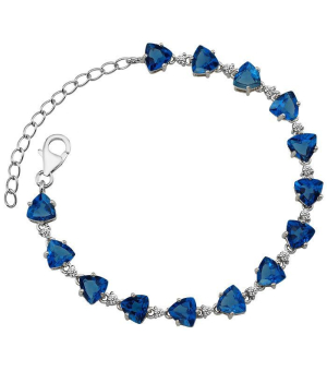 Серебряный браслет с лондон топазом кварц – Mirserebra925.ru