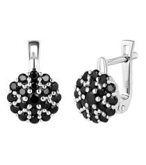 Серебряные серьги с сапфиром – Mirserebra925.ru