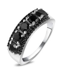 Серебряное кольцо с сапфиром – Mirserebra925.ru