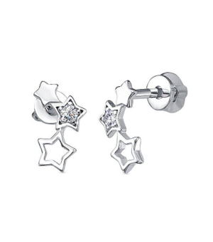 Серебряные серьги с цирконом ‒ Mirserebra925.ru