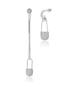 Серебряные серьги с цирконом ‒ Mirserebra925.ru