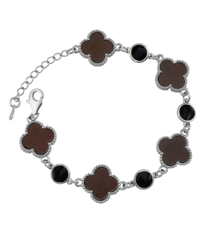 Серебряный браслет с керамикой – Mirserebra925.ru