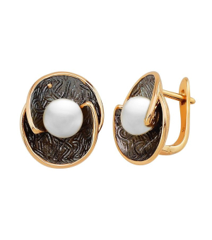 Серебряные серьги с эмалью ‒ Mirserebra925.ru