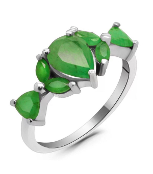 Серебряное кольцо с изумрудом – Mirserebra925.ru