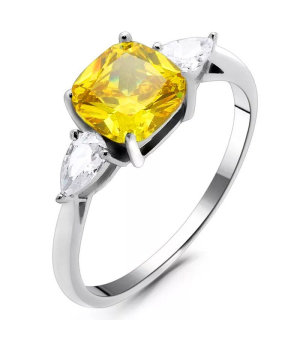 Серебряное кольцо с цирконом ‒ Mirserebra925.ru