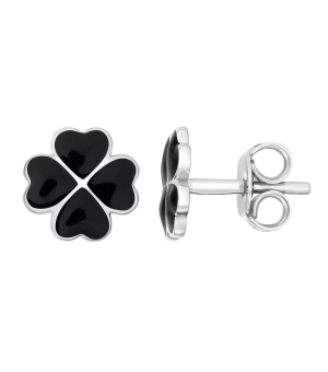 Серебряные серьги с эмалью ‒ Mirserebra925.ru