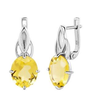 Серебряные серьги с диаспором ‒ Mirserebra925.ru