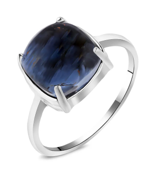 Серебряное кольцо с питерсит ‒ Mirserebra925.ru